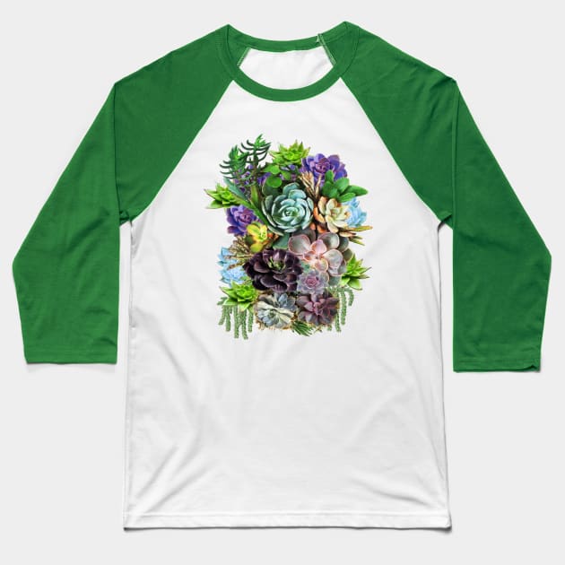 Succulents on show Baseball T-Shirt by Just Kidding by Nadine May